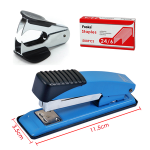 Set di 3 Graffatrici in Metallo Resistenti con 500 <span class=keywords><strong>Graffette</strong></span> 24/6 e Smacchiatore, Articoli per Ufficio in Offerta - Product Image 2