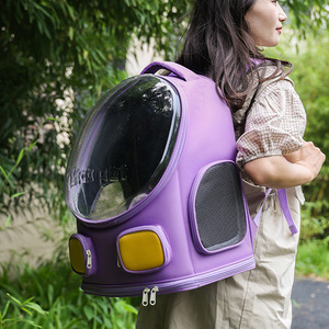 Portable Outdoor <b>Backpack</b> Large Capacity Space Capsule Design Panoramic View Breathable <b>Cat</b> Dog Bag - Product Image 2