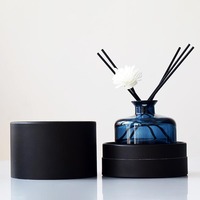 Flacon diffuseur de parfum en verre vide 100ml 150ml 250ml, ambré, noir, transparent, avec boîte
