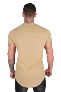Camisetas ajustadas de diseñador para hombre Camiseta de corte largo para entrenamiento Camisetas de entrenamiento de gimnasio de secado rápido - Product Image 3
