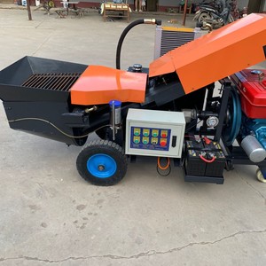 <b>Small</b> Concrete <b>Pump</b> Gasoline Powered 60m Vertical 100m Horizontal For Construction Site Use - Product Image 3