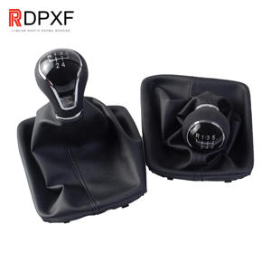 Funda de Piel para Palanca de Cambios de 5/6 Velocidades para <span class=keywords><strong>Seat</strong></span> <span class=keywords><strong>Leon</strong></span> III 3 MK3 2012-<span class=keywords><strong>2020</strong></span> - Product Image 3