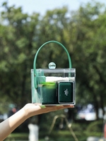 Meistverkaufte Hochwertige Farbige Quadratische Tragbare Acryl-Verpackungsbox mit Deckel Geprägt Recycelbar Handgefertigt Süße Schokoladen-Bouquet-Box