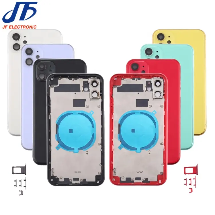 High Quality Back Housing cover For iphone 11 11 pro 11 pro max Battery glass Rear Door Chassis with Frame