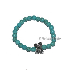 Bracelet en Agate Onyx à Bandes Vertes avec Breloque Reiki – Vente en Gros – Bracelet en Cristal Naturel Perlé - Product Image 4