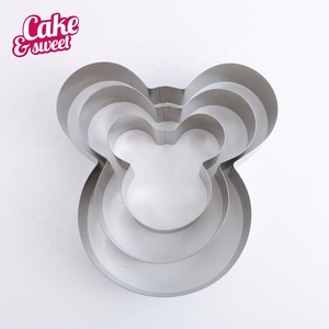 Ensemble de moules à gâteaux en forme de dessin animé, 3 pièces, antiadhésifs, gris clair, pour tasses à chocolat, antiadhésifs, standard, Lfgb - Product Image 2