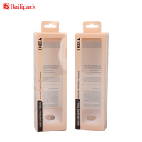 Boîte d'emballage en plastique transparente PET PVC suspendue avec logo imprimé personnalisé