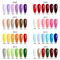CANNI 9ml Vernis Gel UV Sans HEMA 6 Pièces/Kit Écologique Végétalien Non Toxique à Base d'Eau Liquide Soak Off Professionnel Kit DIY Nail Art