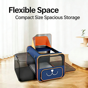 Genişletilebilir Evcil Hayvan Taşıma Arabası, Geniş Havalandırma Ağlı, Köpekler ve Kediler için Katlanabilir Seyahat Arabası - Product Image 4