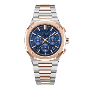 นาฬิกาข้อมือควอตซ์ทรงสี่เหลี่ยมผืนผ้า สแตนเลสสตีล แบรนด์คลาสสิกแฟชั่นใหม่ โลโก้สั่งทำ OEM หรูหราสำหรับผู้ชาย - Product Image 4