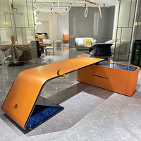 Table et chaise de bureau en bois massif de style italien, bureau de direction moderne et luxueux pour la maison