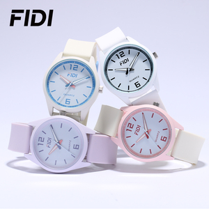 Montre FIDI unisexe à quartz OEM ODM avec logo personnalisé, bracelet en silicone, style simple et décontracté, montre-bracelet pour étudiants, plusieurs couleurs, montre-bracelet pour étudiants - Product Image 4