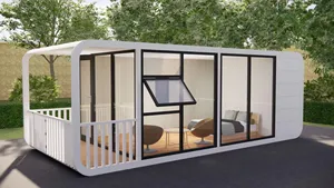 Casa Prefabricada Modular Móvil de Bajo Costo 2025, Casa Inteligente Portátil Tipo <span class=keywords><strong>Shein</strong></span>, Cabaña Prefabricada Tipo Apple para Canadá - Product Image 3