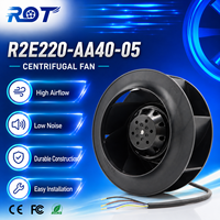 Ventilador Centrífugo Original R2E220-AA40-05 AC, 230V 0.38A, 85W, 2700 RPM, 220mm, Curvatura Inversa, Reemplazo para Panel de Control