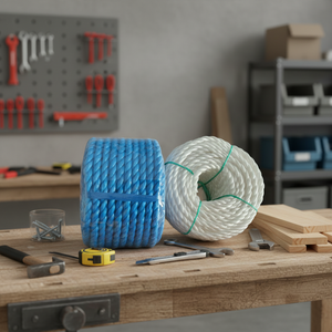 <span class=keywords><strong>Cuerda</strong></span> de Película Dividida Trenzada de PE Azul de Alta Resistencia de 6 mm <span class=keywords><strong>para</strong></span> Embalaje, Marca Hongyun - Product Image 1