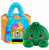 Nouveau jouet anti-stress en peluche en forme de boulette - Mignon pain à presser avec panier vapeur