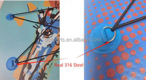 Parche adhesivo de PVC de acero 316, anillo en <span class=keywords><strong>D</strong></span> resistente para tabla de surf, Red de PVC para embalaje, tabla de paddle, barco, kayak - Product Image 5