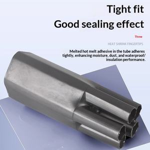 1KV Laagspanningskabel Krimpkous Eindkap Stroomkabel Vijfvingerige huls Rubberen siliconen 2345-aderig isolerend - Product Image 3