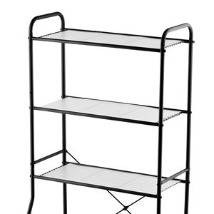 Porte-serviettes mural en acier inoxydable, design moderne et étanche, double niveau de rangement pour salle de bain - Product Image 3