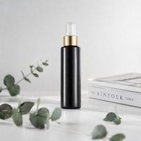 Flacon pulvérisateur portable transparent en PET de 120 ml, anti-fuite, à fine brume, en plastique, pour cosmétiques, parfums et soins capillaires