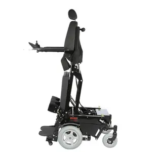 Engelli 4 tekerlekli sürücü elektrikli stand up tekerlekli sandalye