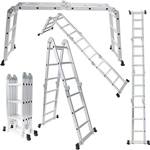 Multifunctionele Aluminium Vouwen Stap <span class=keywords><strong>Ladder</strong></span> Opvouwbare Escaleras Plegables Zes-Joint - Product Image 1