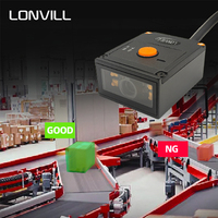 Escáner QR de Montaje Fijo LONVILL con Sensor de Activación Externa, Lector de Códigos, Duradero, de Amplio Rango de Temperatura, para Trazabilidad en Líneas de Producción