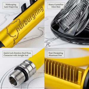 Set <span class=keywords><strong>de</strong></span> Hookah <span class=keywords><strong>de</strong></span> Aluminio Tamaño Mediano Estilo Coche <span class=keywords><strong>de</strong></span> <span class=keywords><strong>Carreras</strong></span> Bomber Hookah Shisha Set Venta al por Mayor - Product Image 4