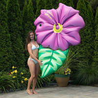 Flotteur gonflable de piscine de fleur, matelas flottant gonflable d'anneau de natation de chaise longue de piscine de fleur de vente chaude