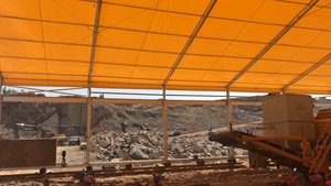 Cantera de mina a prueba de viento para exteriores, tienda de descanso impermeable, cubierta de PVC de alta calidad, estructura de aluminio - Product Image 4