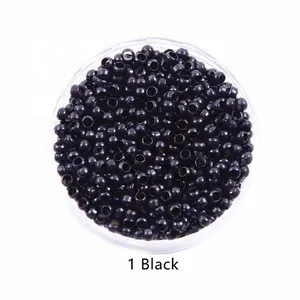 Wholesale 2.5mm 3.0mm 3.5mm 4.0mm Copper Nano Rings/Beads without Silicone for Nano Tip Hair Extensions 1000 pcs/jar