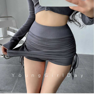 <span class=keywords><strong>Minigonna</strong></span> Estiva Sexy Europea e Americana a Vita Alta con Coulisse Sottile per Donna - Product Image 5