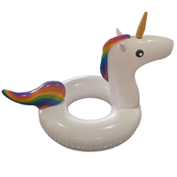 Bouées de piscine gonflables en PVC durable en forme d'animaux personnalisées Beckon, licorne, pour enfants, pour les jeux aquatiques d'été et les fêtes