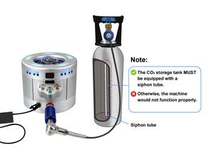 Nhỏ rượu vang uống Cup làm lạnh máy nhanh chóng nhanh chóng Carbon Dioxide <span class=keywords><strong>CO2</strong></span> Máy tính để bàn Glass Máy làm lạnh khử trùng - Product Image 6