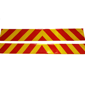 Material PET, Tira Reflectante Brillante de PVC con Diseño de Chevron para Vehículos - Product Image 3