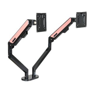 Soporte para Computadora de Pantalla Doble de 13-32 Pulgadas con Brazo de Monitor con Resorte de Gas, Rotación, Elevación y Telescópico, Disponible en Stock - Product Image 6
