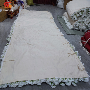 LEDA Customized Party Event White Rose Baby's Breath Square Backdrop Artificial <b>Flower</b> <b>Wall</b> for Wedding - Product Image 4