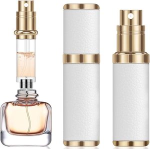 8ml/10ml/15ml/20ml Small Square Aluminum <b>Perfume</b> Pump Sprayer Bottle Chic Looking Acid Etched for Business Travel Purse Storage - Product Image 1