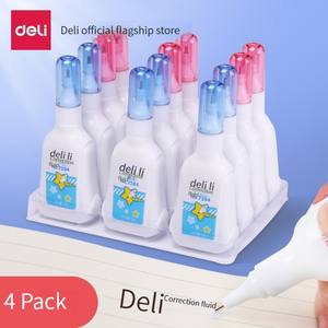 Deli 7382 Pointe de stylo en acier inoxydable de haute qualité Les étudiants utilisent une solution de <span class=keywords><strong>correction</strong></span> de mots non marquante Effacer le <span class=keywords><strong>d</strong></span>ébit <span class=keywords><strong>d</strong></span>'eau de l'artefact de haute qualité - Product Image 3