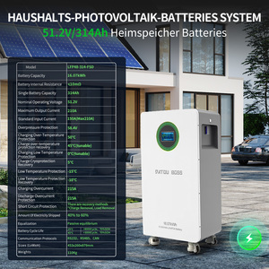 16kWh Lithium <b>Battery</b> Pack at 51.2V With 314Ah Capacity for Home Energy Storage; Solar Cells Operating at <b>48V</b> With LiFePO4 - Product Image 2