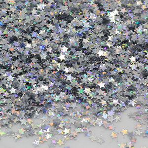 Confettis étoiles colorés, paillettes métalliques, sequins, ballons, décorations de table, artisanat, mariages, festivals, fêtes, en plastique durable - Product Image 5