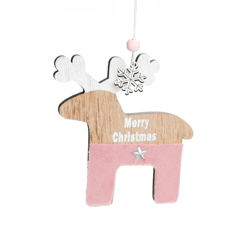 Arbol de navidad Christmas Decorations Pendant For Home Party New Year Supplies wood Christmas Tree Hanging Ornament