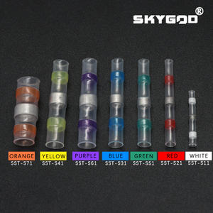 Conectores de cable de sellado de soldadura Flexible, <span class=keywords><strong>Tubo</strong></span> termorretráctil aislado, terminales de manguito de cable eléctrico, <span class=keywords><strong>empalme</strong></span> a tope, impermeable, 3:1 - Product Image 2