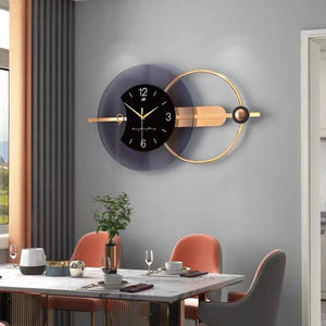 Horloge élégante pour décor à la maison, pendule minimaliste mécanique en métal acrylique en forme de <span class=keywords><strong>soleil</strong></span>, horloges murales d'art - Product Image 3