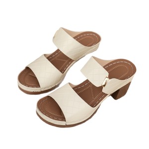 Sandales d'été à talons hauts pour femmes, grandes tailles européennes et américaines, tongs romaines à talons épais, vente en gros - Product Image 5