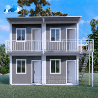 Module Préfabriqué Maisons Flottantes 2 Étages Structure en Acier Léger pour Bâtiment Conteneur d'Expédition pour Fidji
