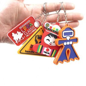 Promotional Gift Items <b>Custom</b> 3d Soft Pvc <b>Keychain</b> Key Chain logo Automatic Machine Making Soft Pvc Made Keychains - Product Image 3