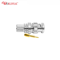 Connecteur BNC mâle droit à sertir pour câble coaxial épais LMR400 RG8 RG213, non étanche, en vrac, standard