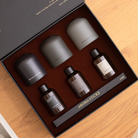 Coffret Cadeau Diffuseur de Parfum en Verre de Luxe Homeflower Factory, 3 Pièces, Huile Essentielle Parfumée Sans Flamme, Désodorisant Longue Durée