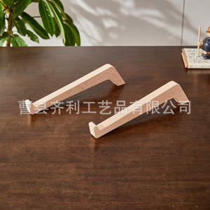 Support pour ordinateur portable en bois massif, support de table double face pour soulager le cou, base de refroidissement, organisateur de bureau - Product Image 4